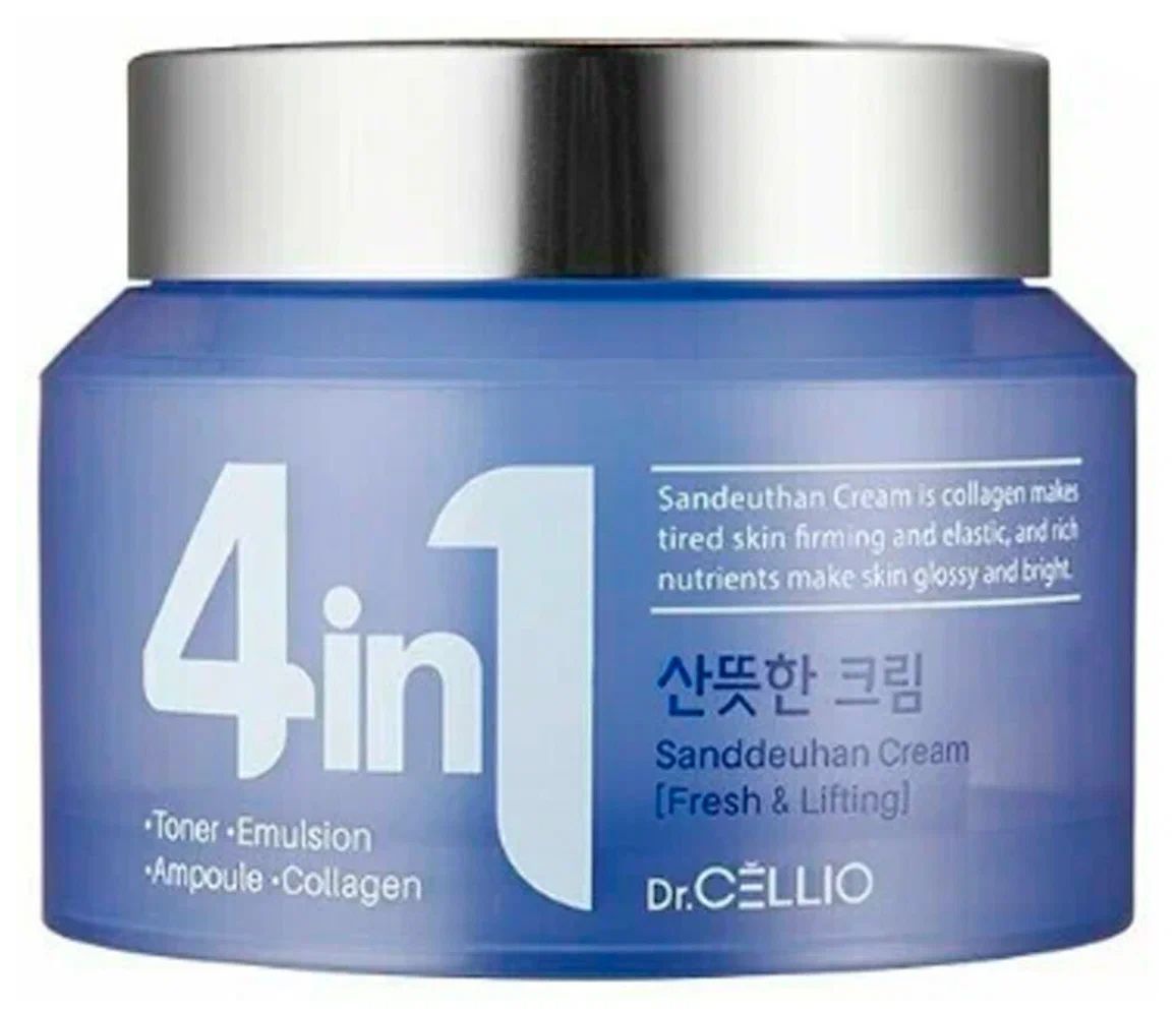 Крем для лица с коллагеном Dr.Cellio  g50 4 in 1 sandeunhan collagen cream