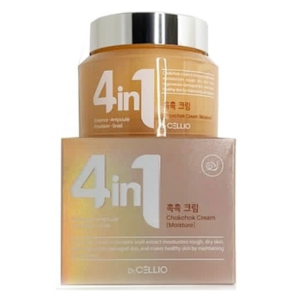 

Крем для лица с муцином улитки Dr.Cellio g50 4 in 1 chokchok snail cream