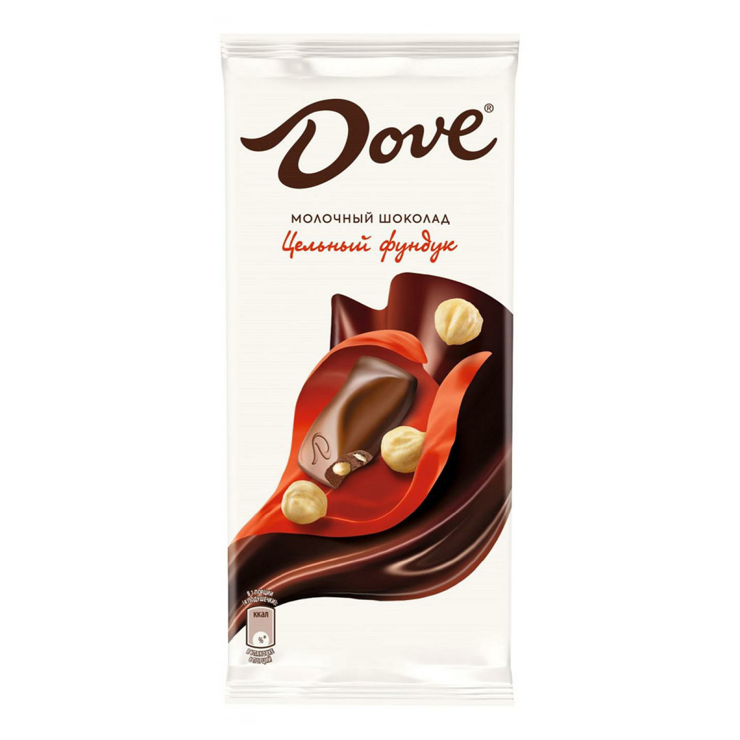 фото Шоколад dove молочный с цельным фундуком 90 г