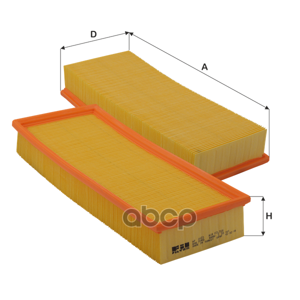 

Фильтр воздушный TOYOTA Cor 1.6-1.8 92-00 FIL FILTER HP2123, HP2123
