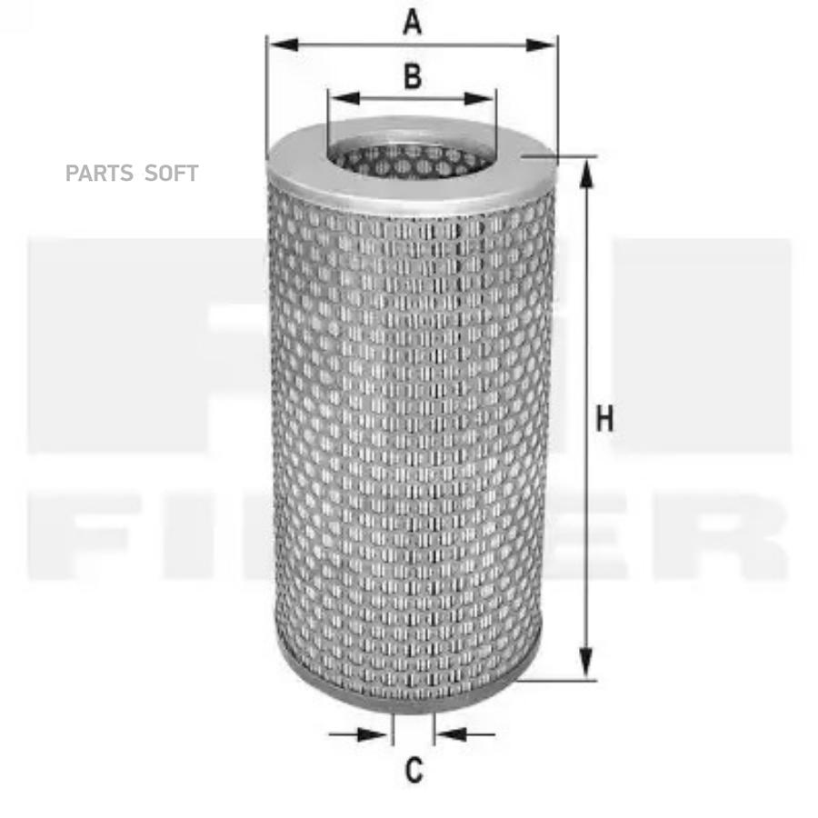 

Фильтр воздушный TOYOTA Hi Ace 2,4D FIL FILTER HP4559, HP4559