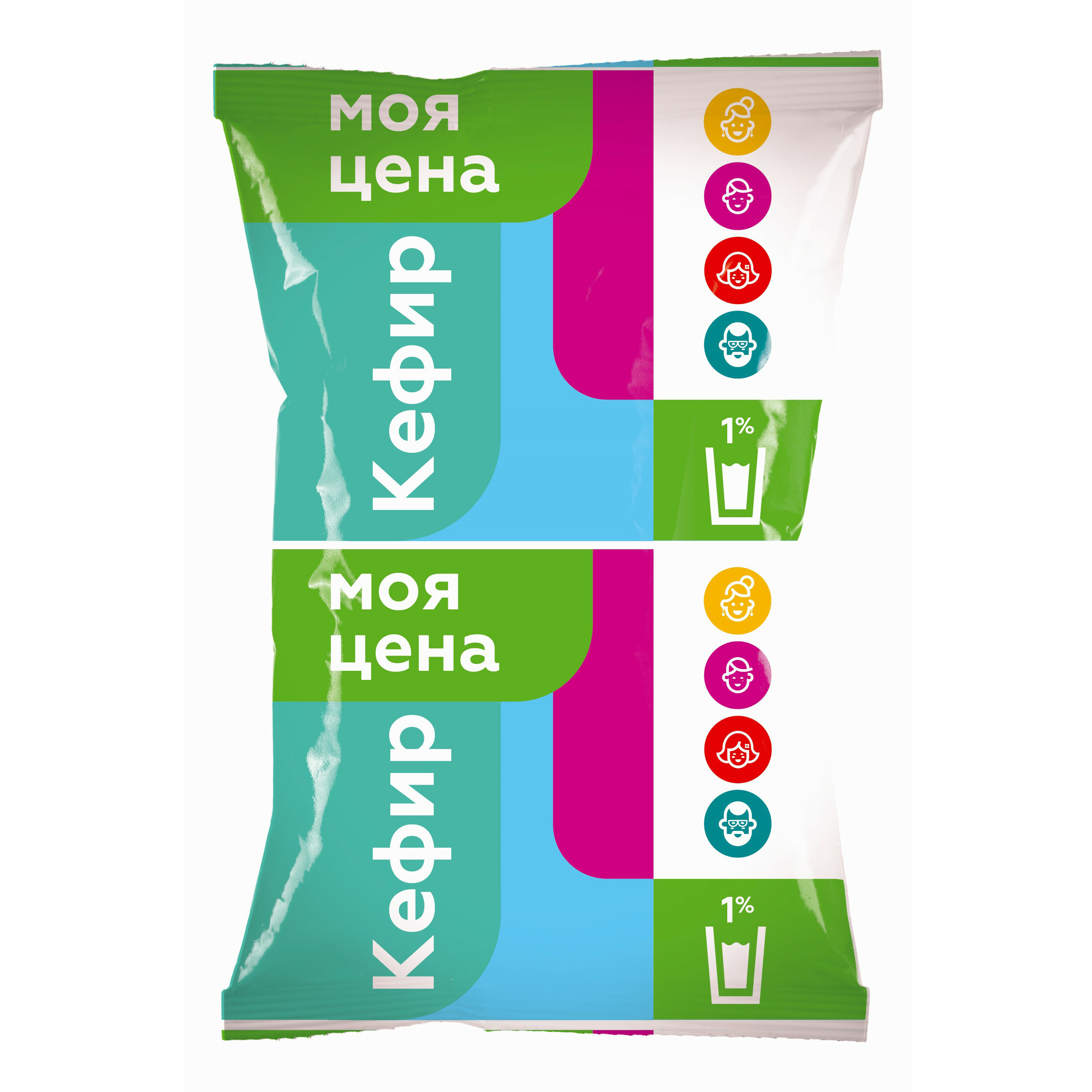 Кефир Моя цена 1% БЗМЖ 900 мл