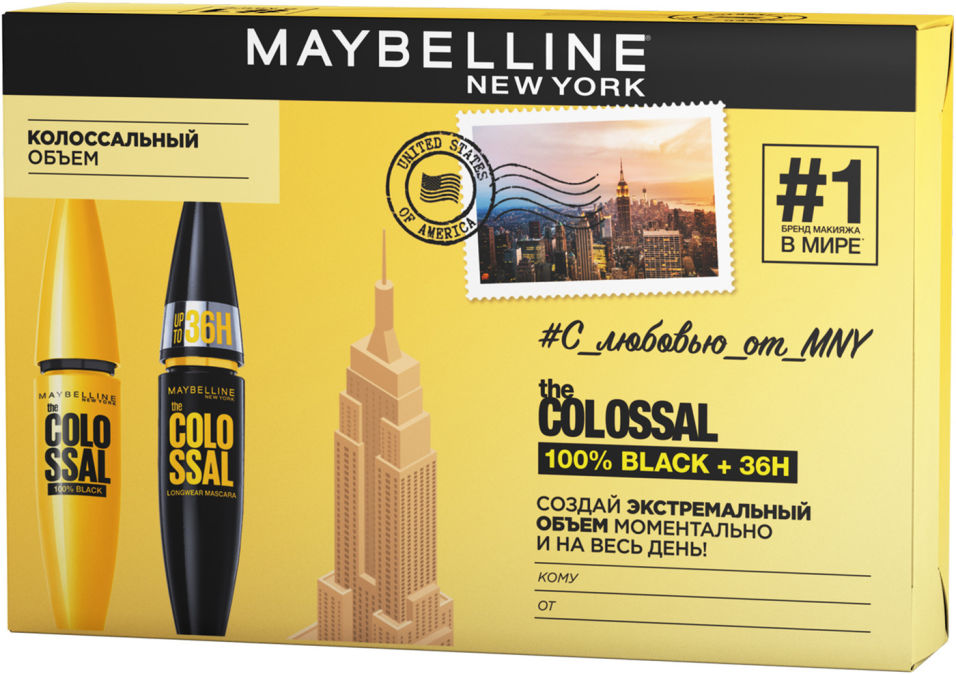 фото Косметический набор maybelline new york colossal подарочный