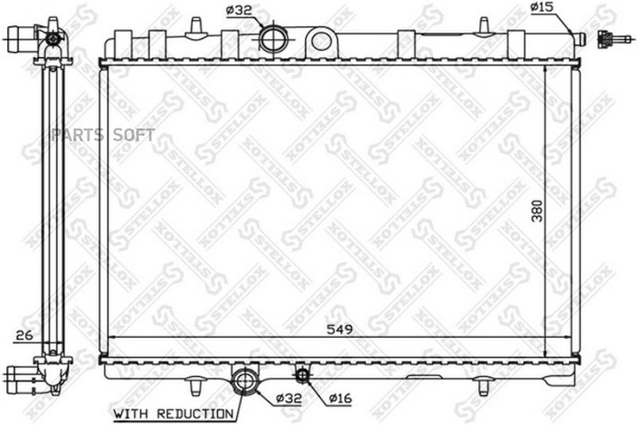 

STELLOX Радиатор охлаждения STELLOX 1025064sx