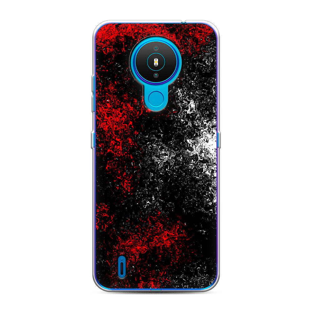 

Чехол на Nokia 1.4 "Монотипия", Красный;черный;белый, 124550-3