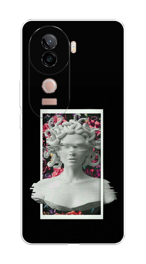 

Чехол на Vivo V40e Web Punk Медуза Горгона, Черный;серый, 2611950-1