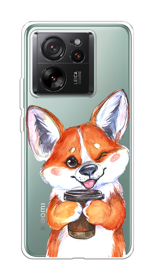 

Чехол на Xiaomi 13T Pro "Корги с кофе", Оранжевый;белый, 319950-1