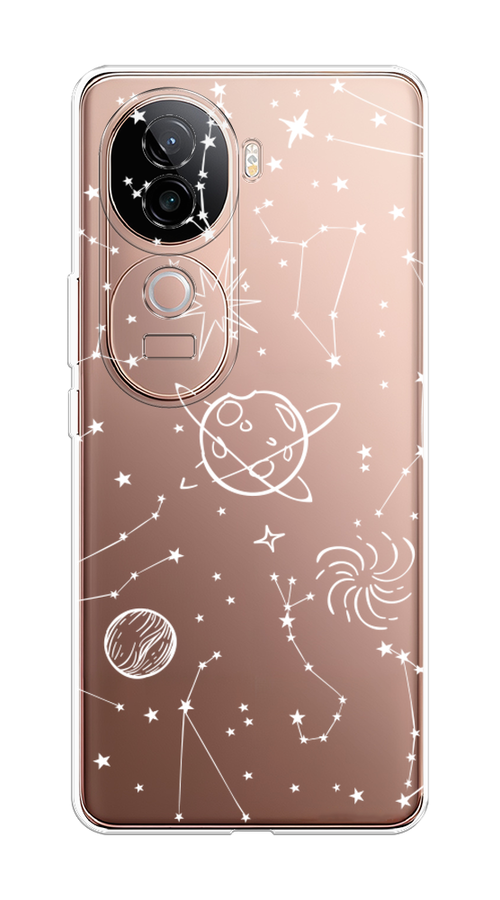 

Чехол на Vivo V40e Планеты в космосе, Белый, 2611950-1