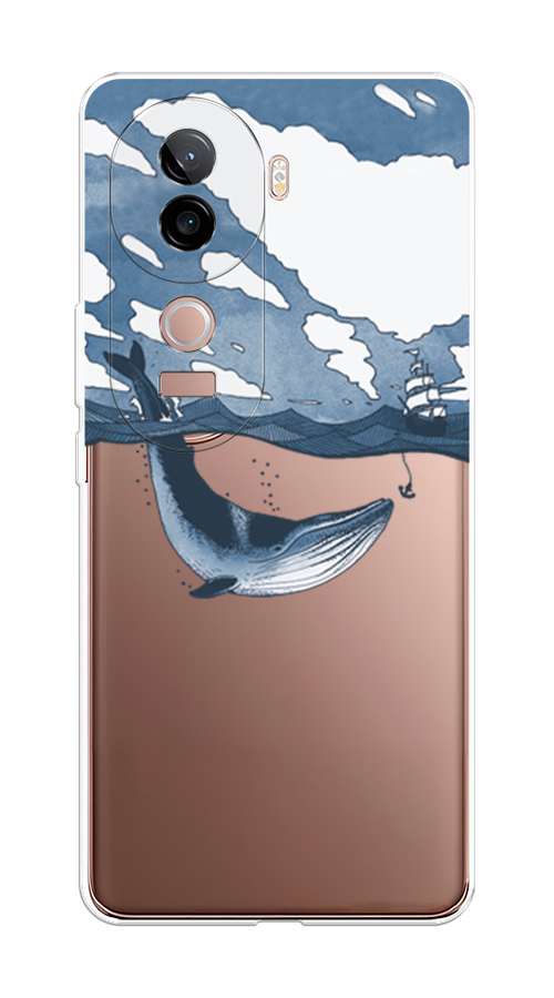 

Чехол на Vivo V40e Большой кит, Синий, 2611950-1
