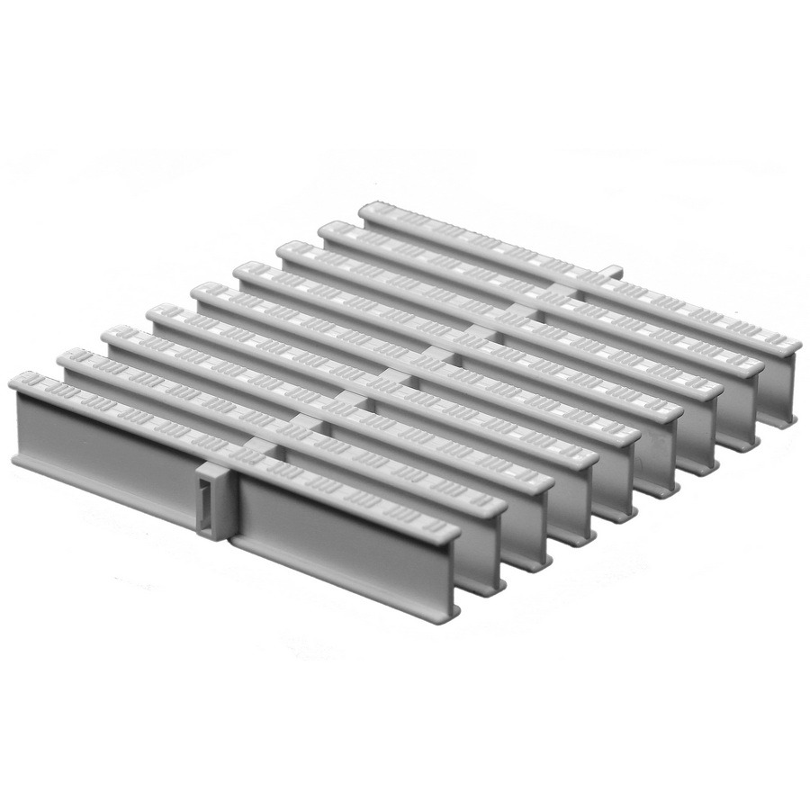 УФ-стойкая переливная решётка для бассейна Reexo GP 34-195 W30 34x195мм цвет блок 30 п.м.