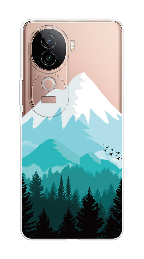 

Чехол на Vivo V40e Синяя снежная гора, Белый;голубой;бирюзовый, 2611950-1