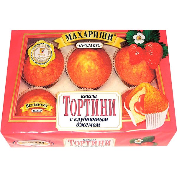 

Тортини Махариши с клубничным джемом 200 г