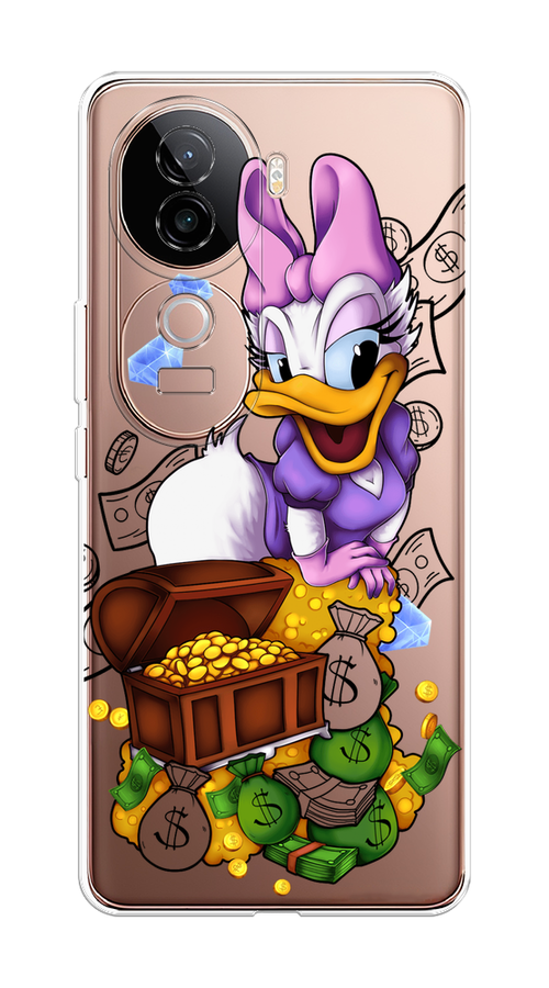 

Чехол на Vivo V40e Rich Daisy Duck, Коричневый;белый;фиолетовый, 2611950-1