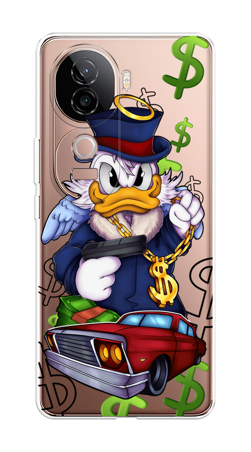 

Чехол на Vivo V40e Scrooge McDuck with a Gold Chain, Красный;синий;белый, 2611950-1