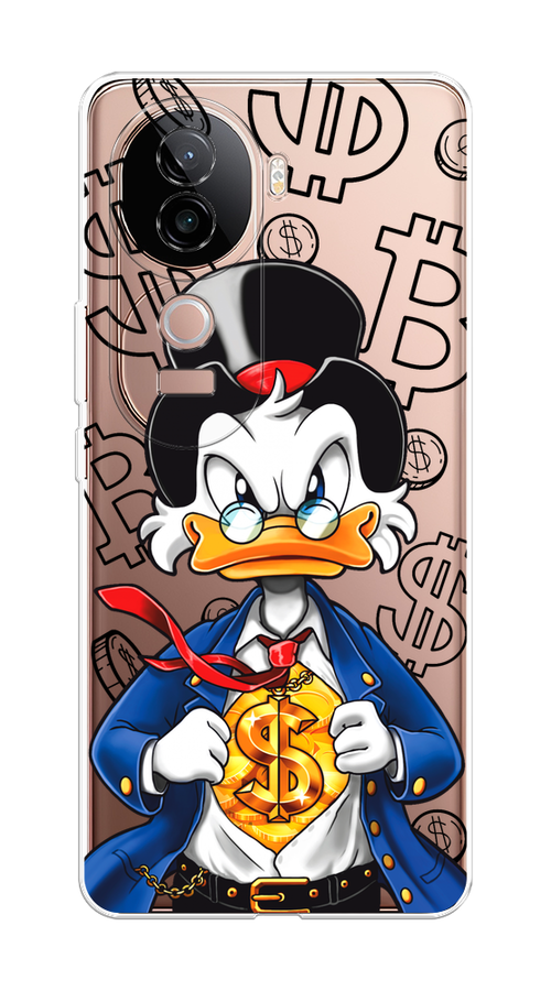 

Чехол на Vivo V40e Scrooge Goldman, Черный;белый;синий, 2611950-1