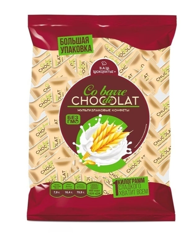 

Конфеты Co barre de Chocolat с белой глазурью 1 кг