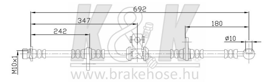 

Шланг Тормозной Передн Прав Honda: Accord Iv 2.0i 16v/2.0 16v 90-93 K&K арт. FT3601