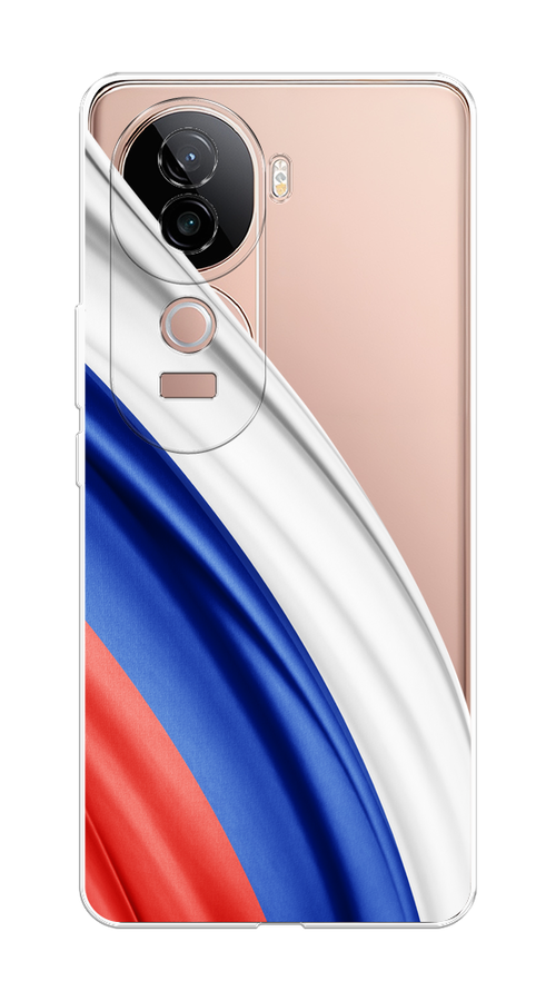 

Чехол на Vivo V40e Флаг России уголок, Белый;синий;красный;прозрачный, 2611950-1