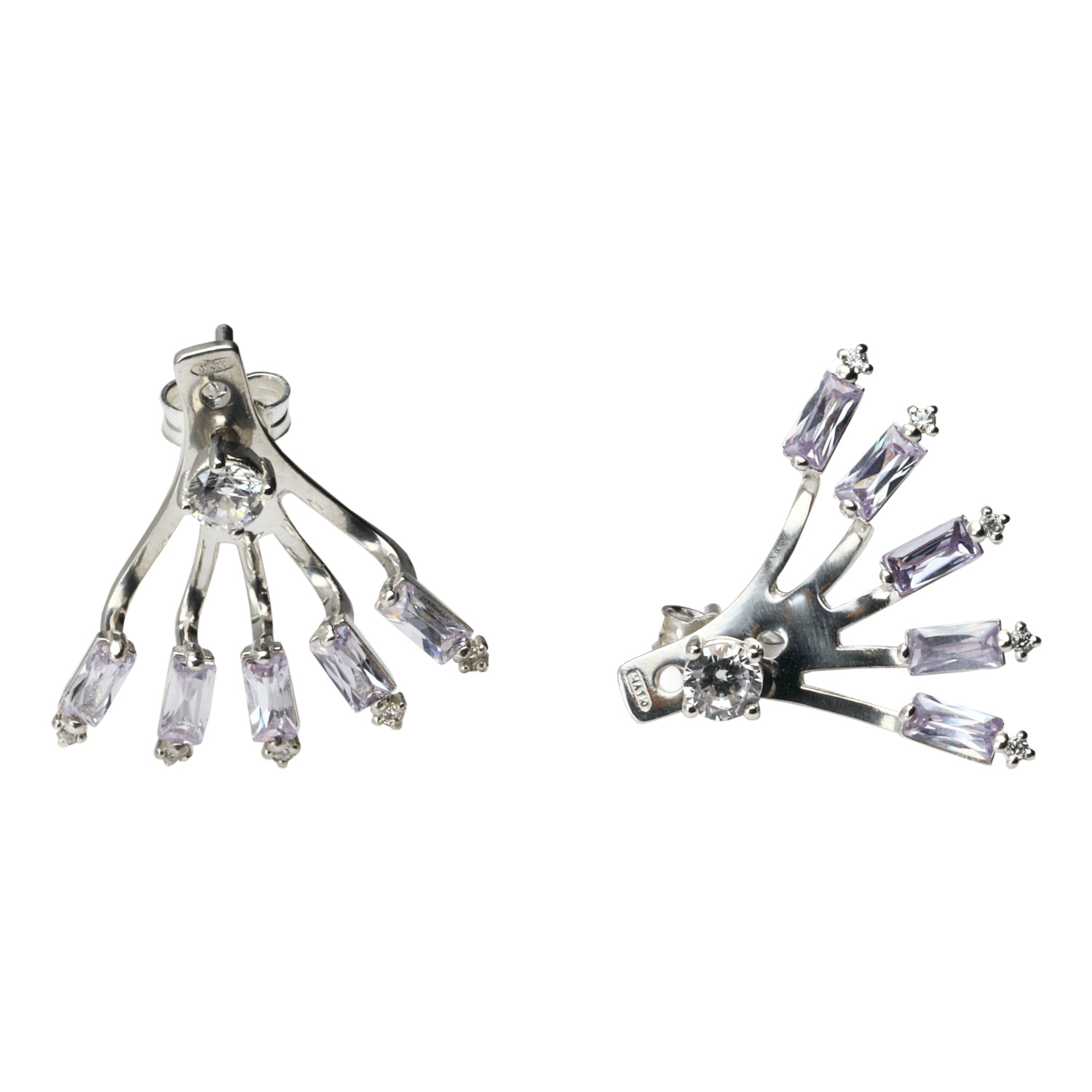 

Серьги из серебра с фианитом Terekhova jeweler TJUSES0FL000002, TJUSES0FL000002