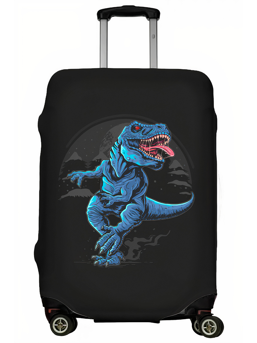 фото Чехол для чемодана lejoy lj-case-352 blue dino, р. s