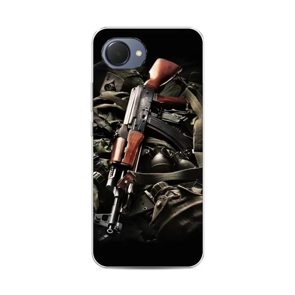 

Чехол Awog на Realme Narzo 50i Prime "Автомат", Разноцветный, 2510650-5