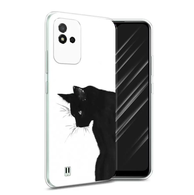 

Чехол Awog на Realme Narzo 50i Prime "Black cat", Разноцветный, 2510650-1