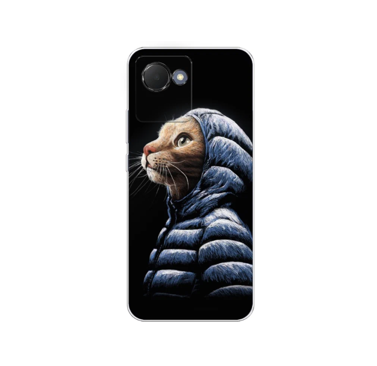 

Чехол Awog на Realme Narzo 50i Prime "Кот в капюшоне", Разноцветный, 2510650-2