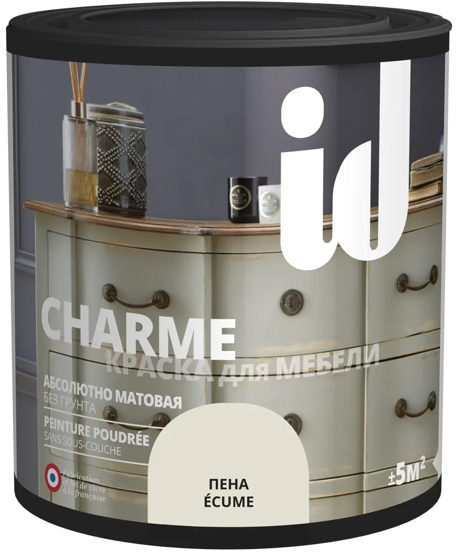 Краска для мебели ID Charme цвет пена 0.5 л