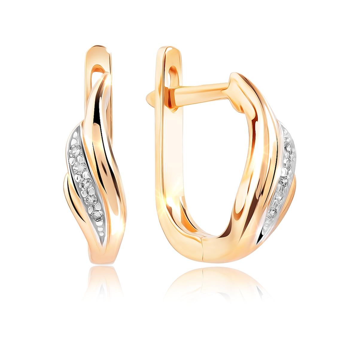 

Серьги из красного золота VALTERA 100435, бриллиант, 100435