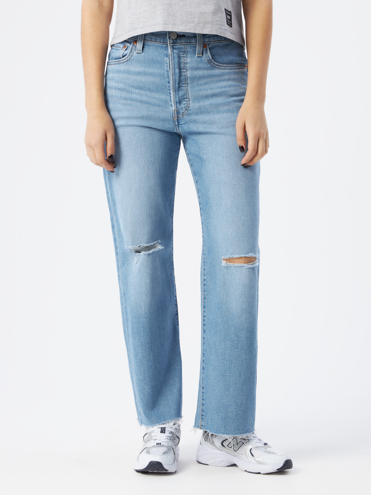 

Джинсы женские Levi's 72693-0108 голубые 27-29, Голубой, Ribcage Straight Ankle Jeans
