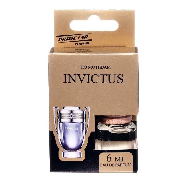 фото Автомобильный ароматизатор подвесной стеклянный флакон 6мл perfume №4- invictus a2dm