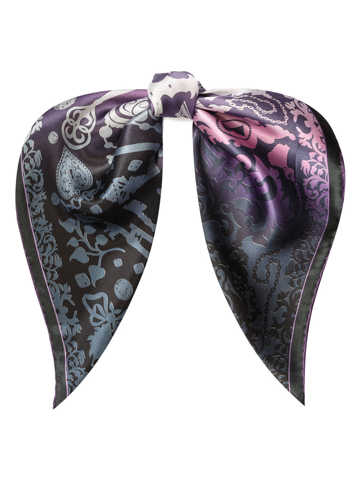 

Шейный платок женский Eleganzza SS03-8276 фиолетовый, 53х53 см, SS03-8276