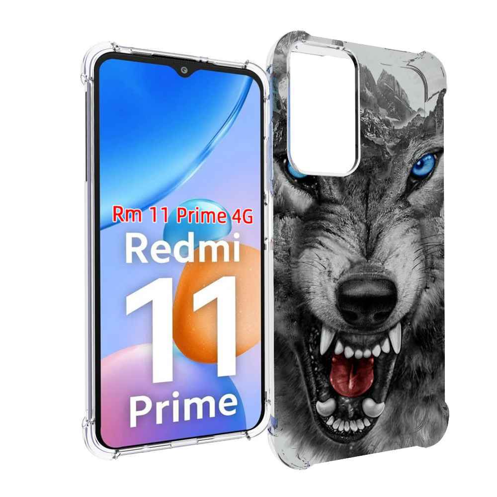 

Чехол MyPads Волк-частица мужской для Xiaomi Redmi 11 Prime 4G, Прозрачный, Tocco