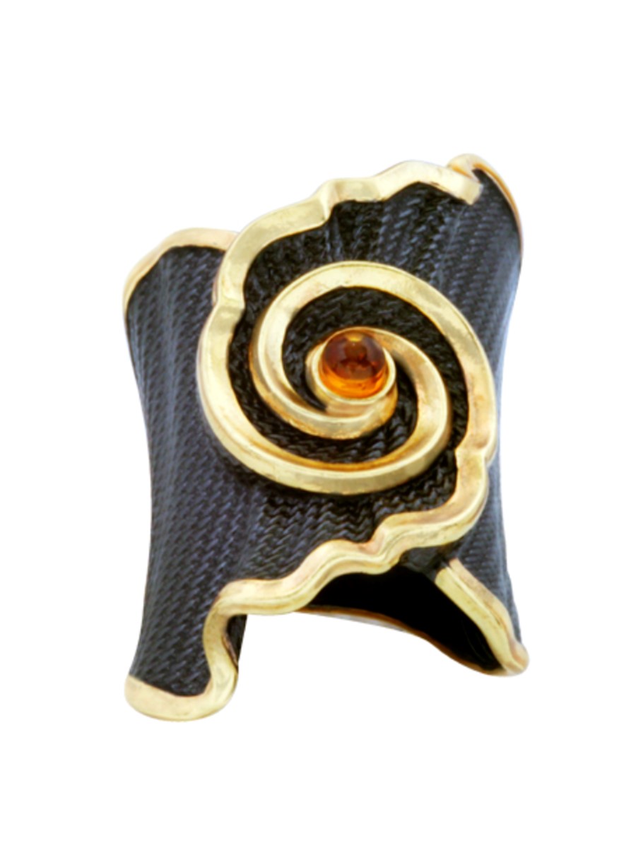 Кольцо из серебра с янтарем р. 19 Балтийское золото 71161368-bz_19