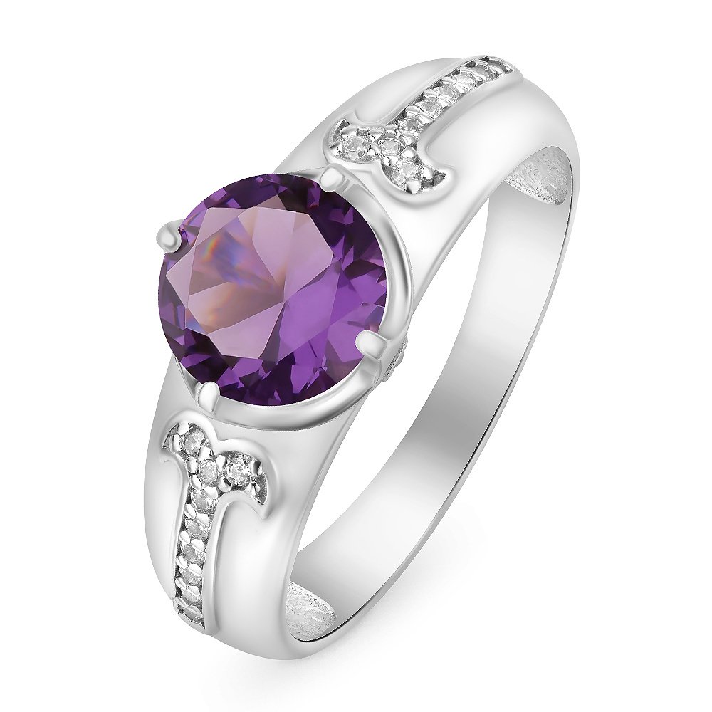 

Кольцо женское из серебра с фианитом 585Gold 701008300, р. 19,5, 701008300