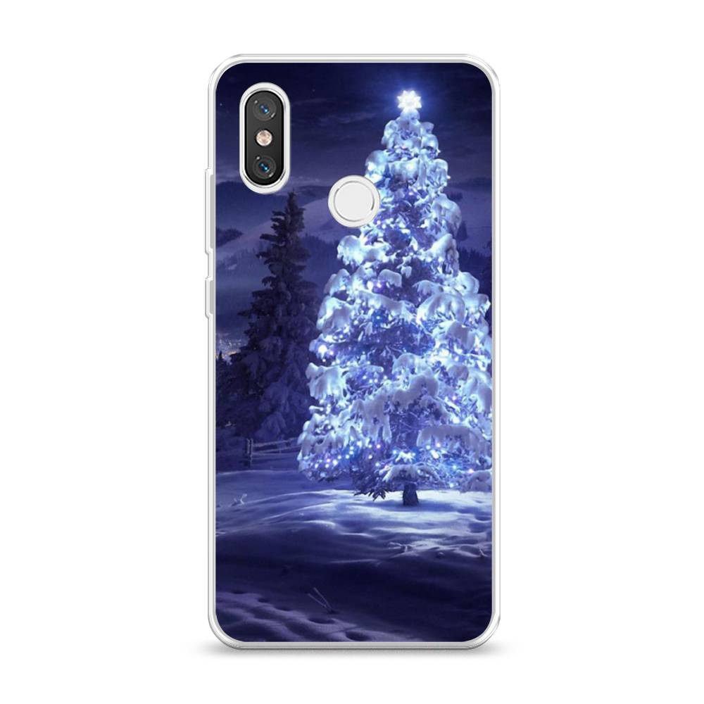 

Чехол на Xiaomi Mi 8 "Зима 4", Синий;черный;белый, 33550-2