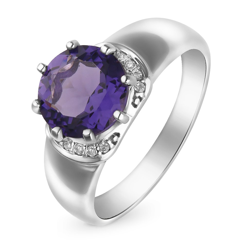 

Кольцо женское из серебра с фианитом 585Gold 701008313, р. 18, 701008313