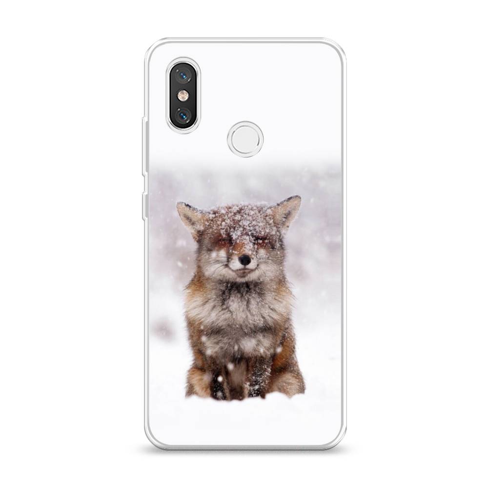 

Чехол на Xiaomi Mi 8 "Зимняя лиса", Белый;серый;коричневый, 33550-1
