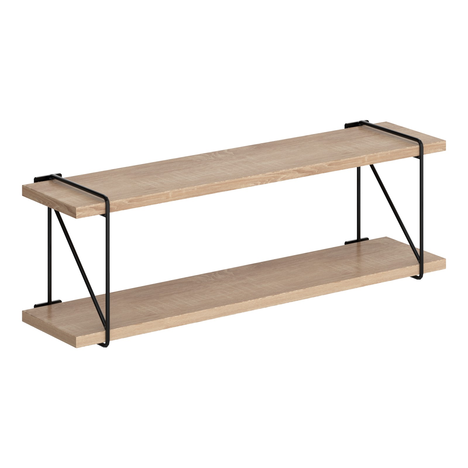 

Настенная полка с полкодержателями Skyland COFFEE SH4-ROD 660х166х214 дуб сонома, COFFEE SH4-ROD