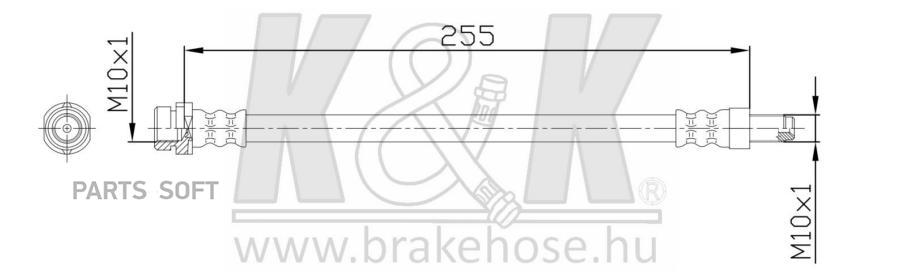 

Шланг Тормозной K&K FT0802