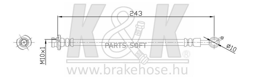 Шланг Тормозной K&K FT0850