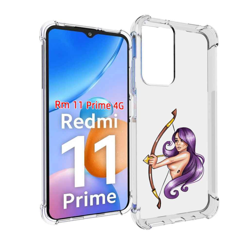 

Чехол MyPads Девушка-Стрелец женский для Xiaomi Redmi 11 Prime 4G, Прозрачный, Tocco
