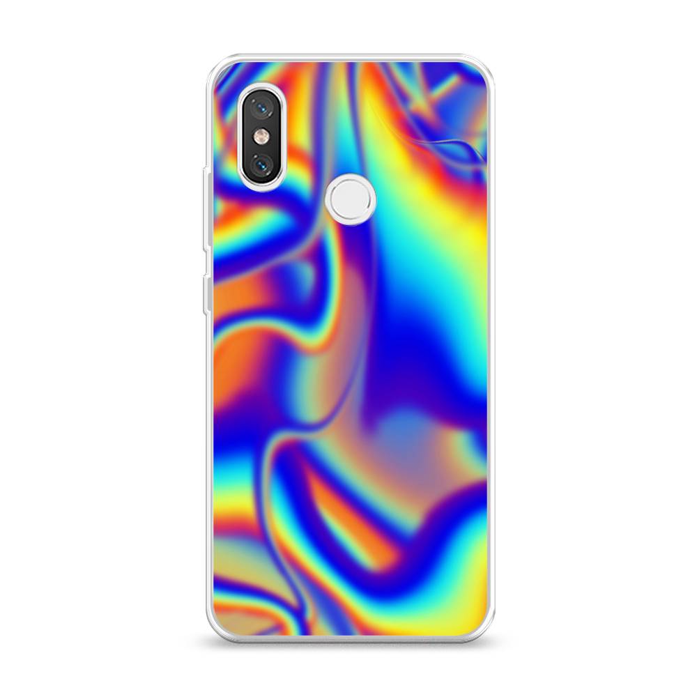 

Чехол на Xiaomi Mi 8 "Яркая голограмма", Разноцветный, 33550-3