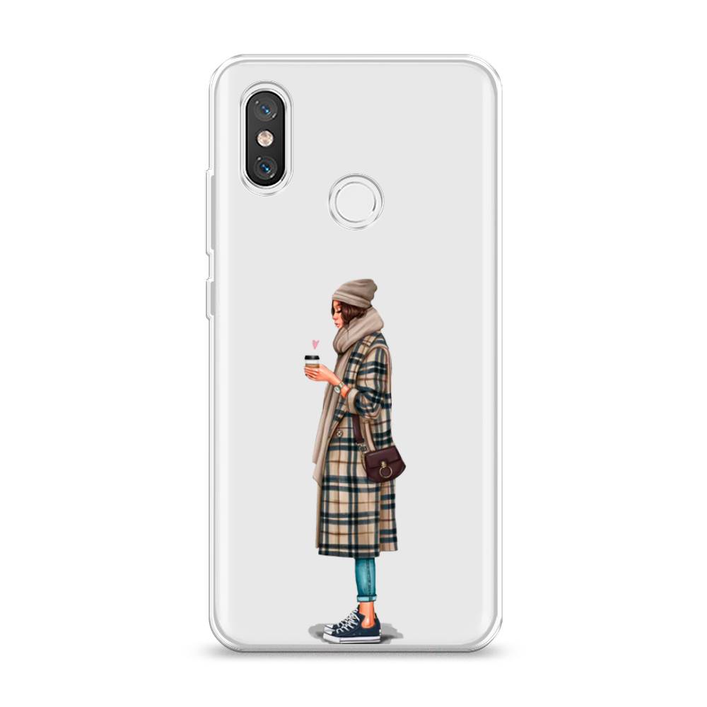 

Чехол на Xiaomi Mi 8 "Утренний кофе", Коричневый;бежевый, 33550-6