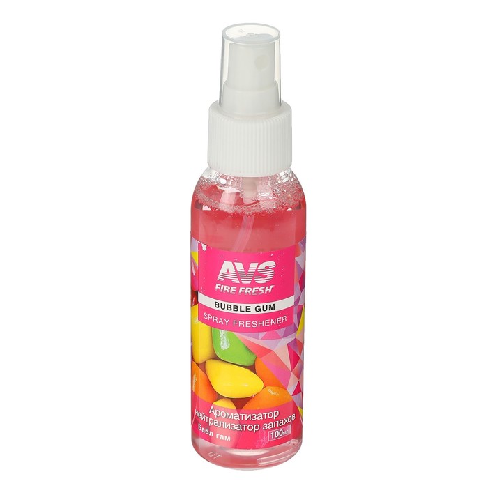 

Ароматизатор AVS AFS-003 Stop Smell, бабл гам, спрей, 100 мл