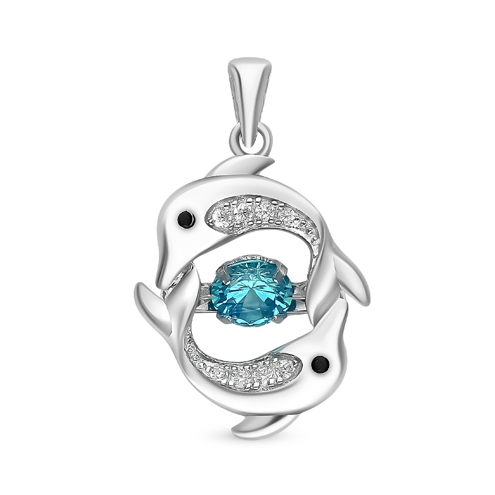 

Подвеска из серебра с фианитом 585Gold 703005202, 703005202