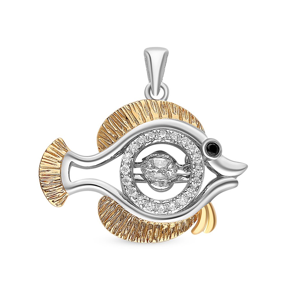 

Подвеска из серебра с фианитом 585Gold 703004774, 703004774