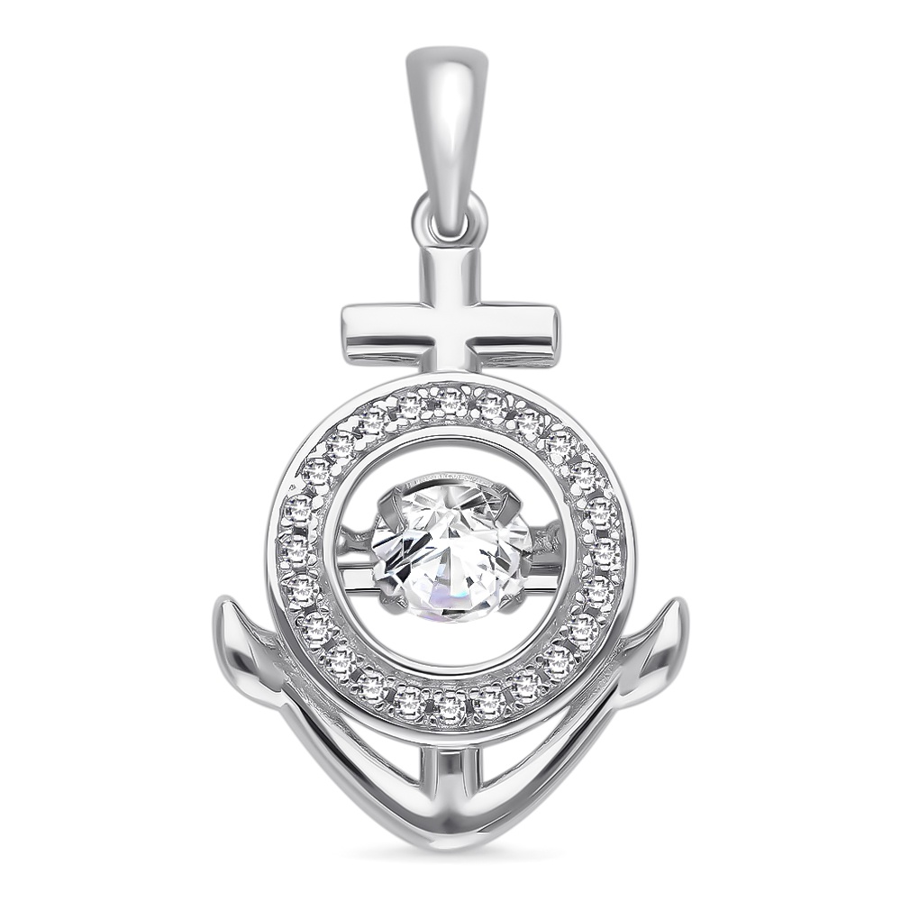 

Подвеска из серебра с фианитом 585Gold 703004712, 703004712