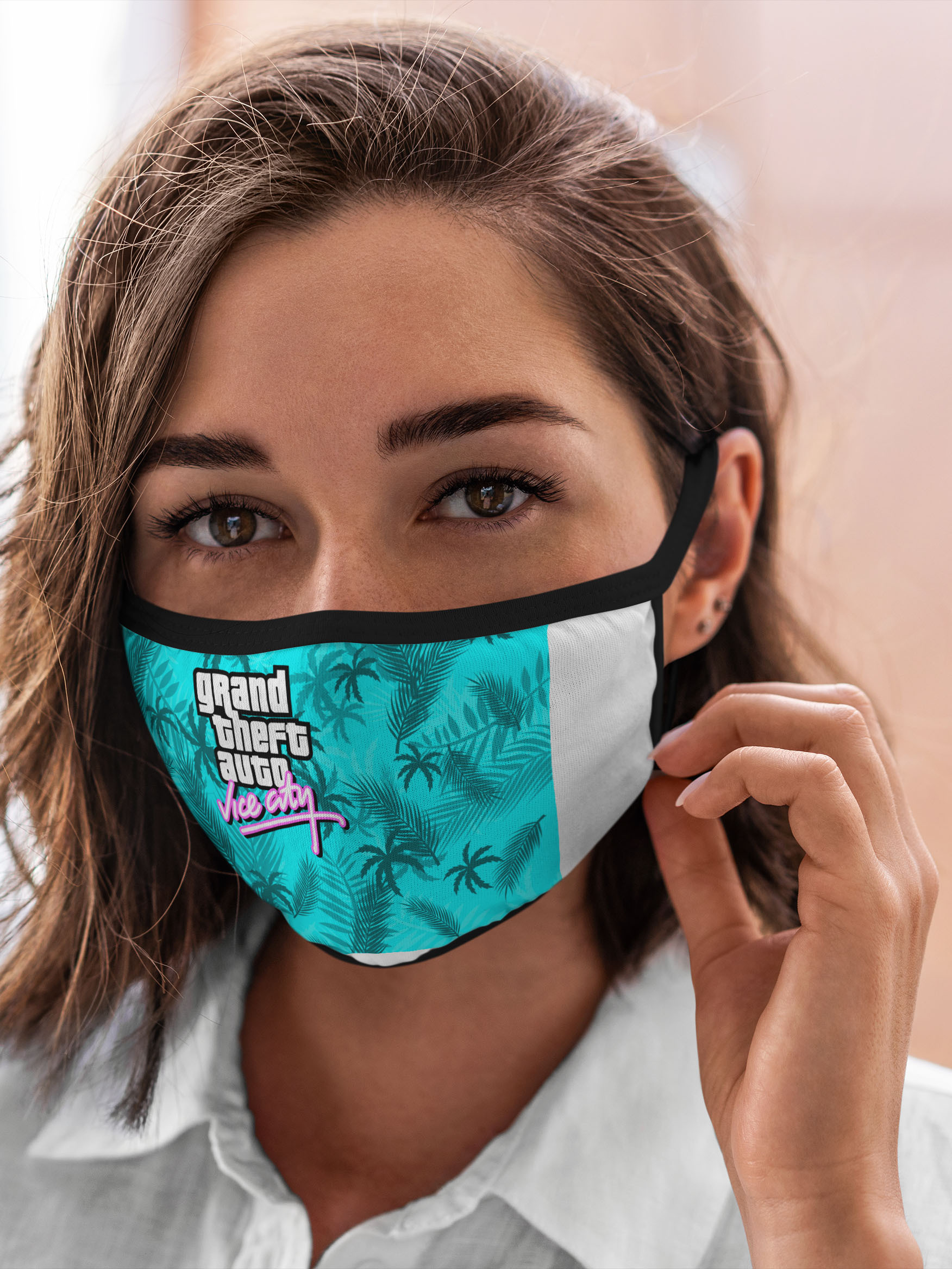 

Многоразовая маска унисекс Burnettie Gta Vice City, Разноцветный, Gta Vice City