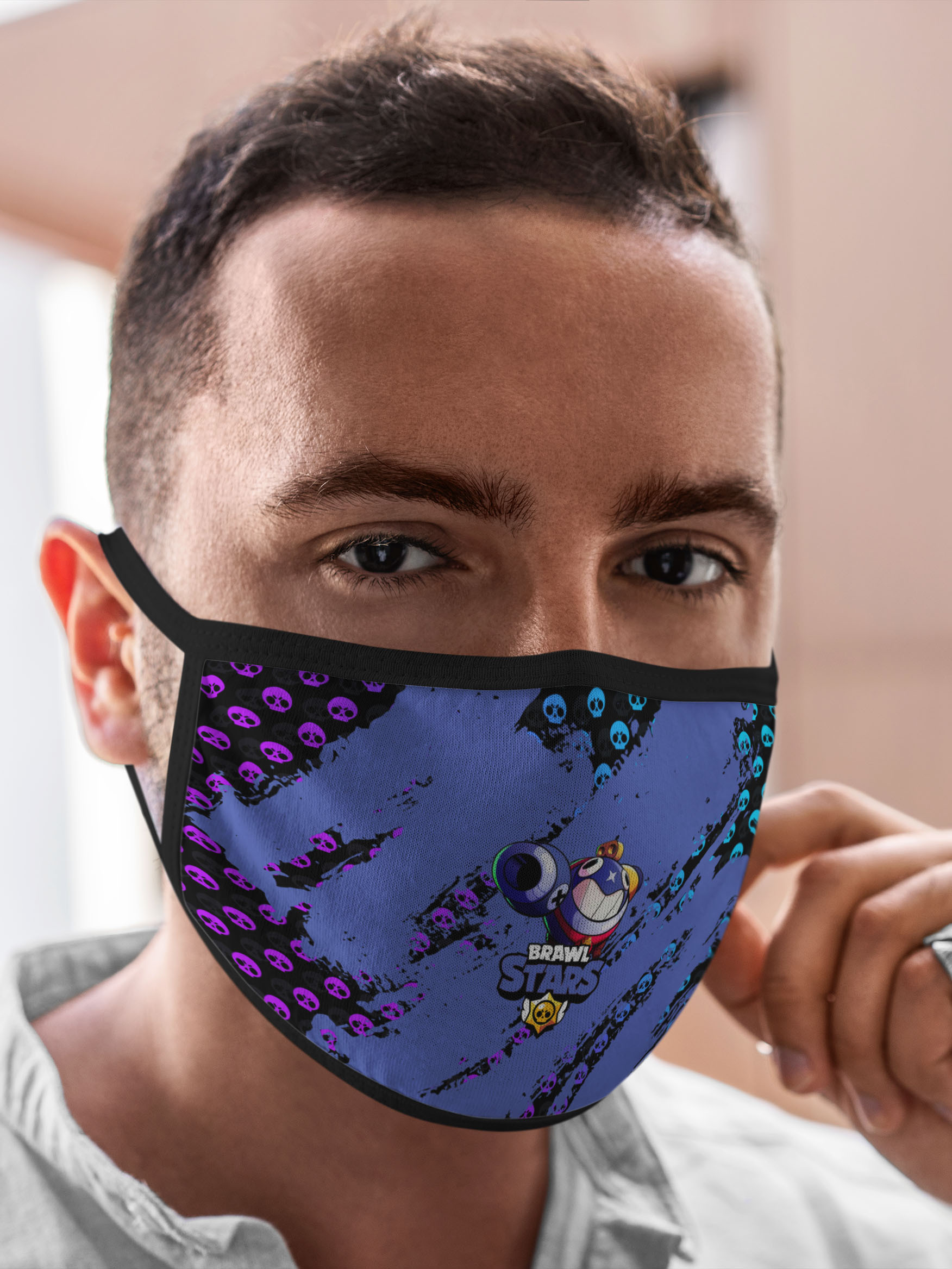 

Многоразовая маска унисекс Burnettie Brawl Stars, Разноцветный, Brawl Stars
